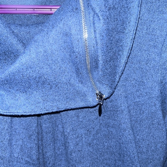 Blue Cowl Neck Top - Picture 2 of 4